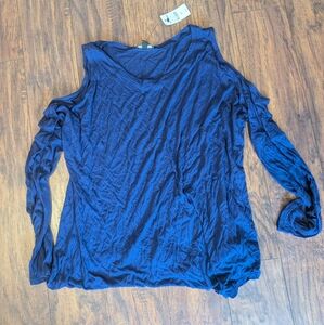 Express Shoulderless Long sleeve Top
